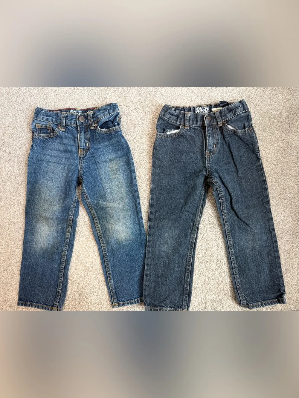 Lot of 7 Osh Kosh B'gosh Pants 4 Straight 2 Skinny 4T
